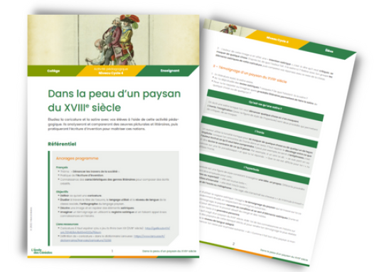 Dans la peau d’un paysan du XVIIIe siècle Dans la peau d’un paysan du XVIIIe siècle