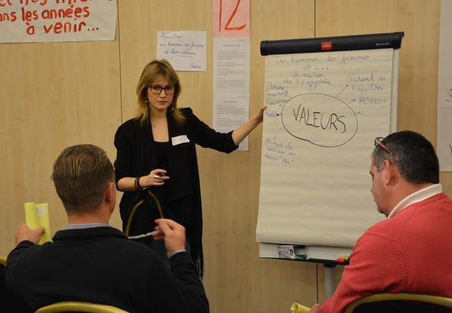 Formation discussion entre trois personnes
